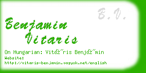 benjamin vitaris business card